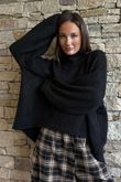 Sadaka Batwing Knit Black